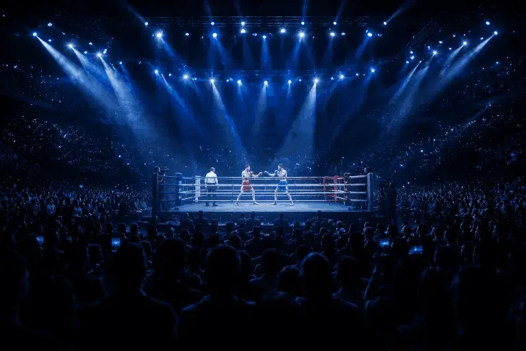 WBC Eurasia 2026 boks ring va tomoshabinlar — Humo Arena Toshkent